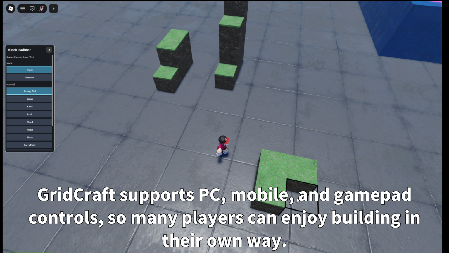 GridCraft for Roblox | Voxel Block Building System