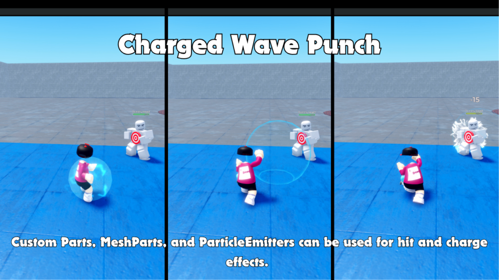 Combat Moveset charged attack scene
