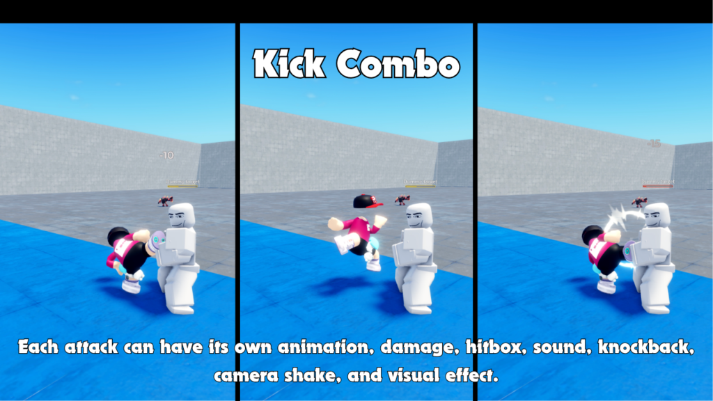 Combat Moveset kick combo gameplay